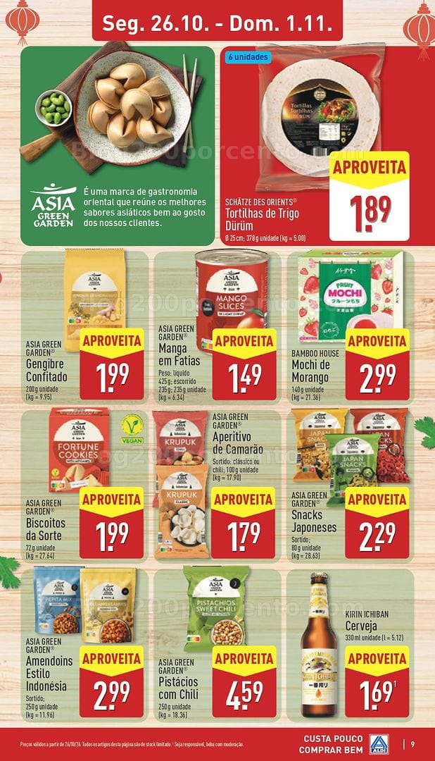 Antevisão Folheto ALDI Sabores do Mundo Promoções de 26 outubro a 1 novembro
